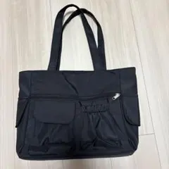 トートバッグ 多機能バック　マザーズバック　ブラック