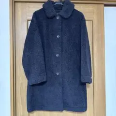 防風アウターフリースステンカラーコート