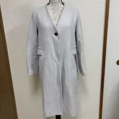 【人気】SLOBE IENA スローブイエナ Vネックノーカラーロングコート