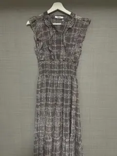 SNIDEL チェック柄 ノースリーブワンピース サイズ2