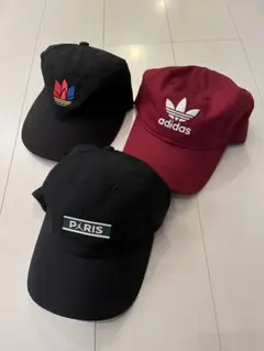 美品　USED NIKE adidas ベースボールキャップ 3点セット