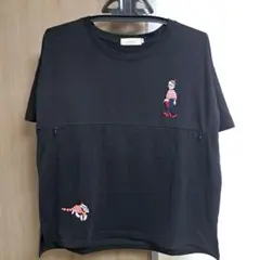 XINGFULAXING ブラック 半袖Tシャツ