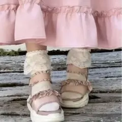 m petit by misako aoki フリルサンダルのサムネイル