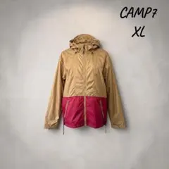 CAMP7 マウンテンパーカー XL 配色 ナイロン ジャケット フード付のサムネイル