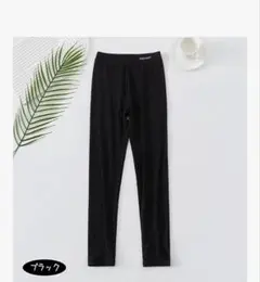 【新品】キッズレギンス 子供用 薄手 10分丈 女の子 インナーパンツ ブラック