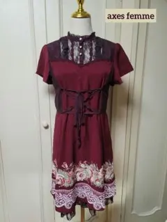 axes femme アクシーズファム ゴスロリワンピース 薔薇柄