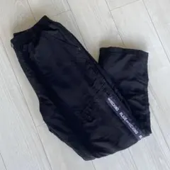 ブラックロングパンツ ウエストゴム ポケット付き