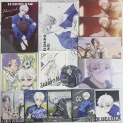 ブルーロック　凪誠士郎　紙類　まとめ売り ブルーロック 原作イラスト クリアしおり 2枚セット 潔世一 凪誠士郎