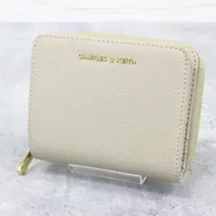 ◇美品 CHARLES & KEITH ジップアラウンドスモールウォレット