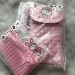 Hello Kitty ミニショルダー ピンクとメゾピアノ小物入れセット