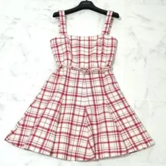 未使用級✨ Dior　定価50万　ワンピース　近年モデル　チェック　ベルト　人気のサムネイル