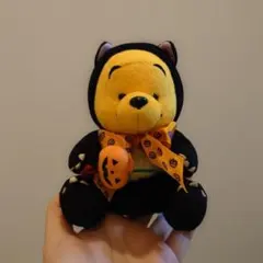 ディズニー くまのプーさん ハロウィン ぬいぐるみ 黒猫