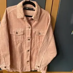 ZARA コーデュロイジャケット ピンク