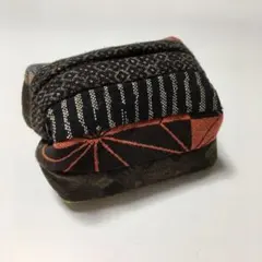 ハンドメイド和柄パッチワーク お手玉型小物入れ 小銭入れ ファスナー式開閉