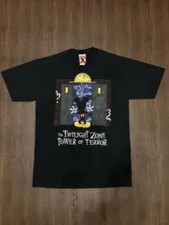 90s Disney タワー・オブ・テラー Tシャツ 刺繍 XL 炭黒 - メルカリ