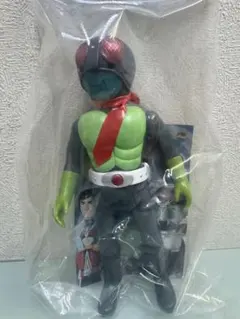 東映レトロソフビコレクション　原作版仮面ライダー　設定画カラー　マスク取れ仕様のサムネイル