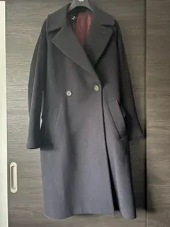 週末限定価格★美品★LEON掲載モデル★hevo ダークネイビー コート