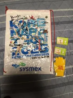 神戸マラソン2025 ☆バッグ（難有）・手袋・マクドナルド無料券セット☆