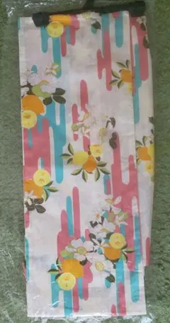 花と果物プリント 浴衣 140cm
