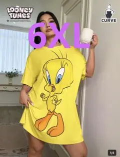 大きいサイズ　6XL Looney Tunes トゥイーティー Tシャツのサムネイル