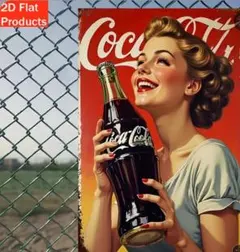 Coca-Cola レトロデザイン インテリアプレート