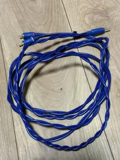 オーディオケーブル RCA 3.5mm 青 約2.8m