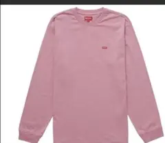 Supreme スモールボックスロゴ 長袖Tシャツ ピンクのサムネイル