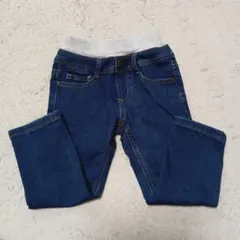 デニム　ブルー 　ストレートパンツ 100cm