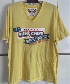 NEXT フィッシュ＆チップス Tシャツ XL イエローのサムネイル