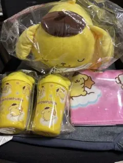 サンリオ 一番くじ ポムポムプリン ラストワン賞＋タンブラー2個＋フェイスタオル