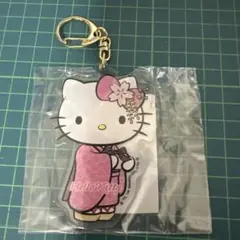 ハローキティ こけし キーホルダー 紫 日本限定 サンリオ 着物 - メルカリ