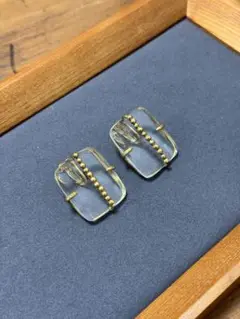 ritta designs イヤリング クリスタル×真鍮