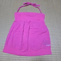 Volcom ピンク タンクトップ　ホルターネック　古着のサムネイル