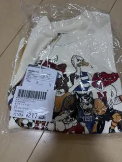 MARKEY'S キッズ スポーツプリントTシャツ オフホワイト 100