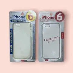 iPhone6 TPUソフト＆ハード クリアケース 2個セットのサムネイル