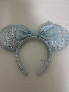 ディズニー　カチューシャ　エルサ　水色