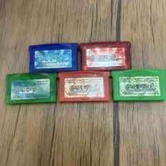 ゲームボーイアドバンス　ポケモン　5種類