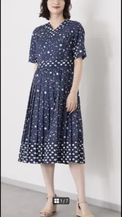 machiko JR jinto 花柄ワンピース