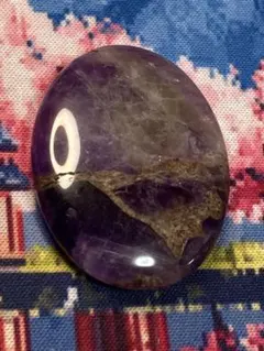 紫色オーバルストーン 35mm/45mm アメジスト　　加工石