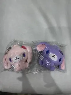 シュガーバニーズ　ぬいぐるみキーホルダー　ストロベリーうさ　ブルーベリーうさ