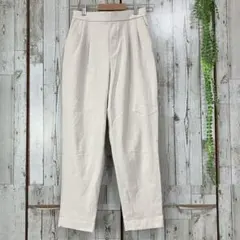 ☆グローバルワーク☆パンツ テーパード 起毛 オフホワイト M ツータック