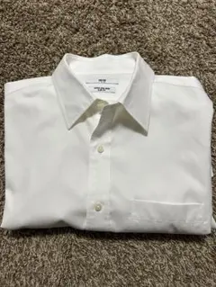 ユニクロ　スーパーノンアイロンシャツ　スリムフィット L 41-86 ホワイト