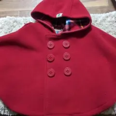 ミキハウス　フリースマントコート（ポンチョ）70〜90