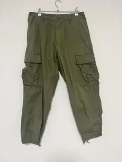 coen カーゴパンツ オリーブ ミリタリー　カーゴパンツ　メンズ　Sサイズ