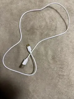 USB-A to USB-C ケーブル ホワイト