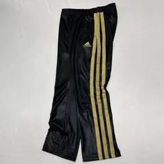 00s Adidas トラックパンツ ラメ 光沢 ドローコード PUコーティング