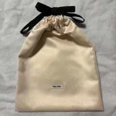 ミュウミュウ サテン巾着