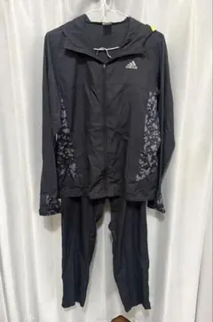 adidas ブラックジャージ上下セット　美品！