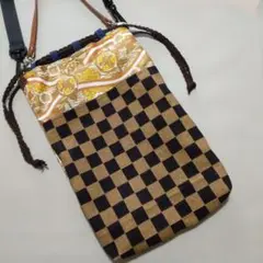 3ＷＡＹ　信玄袋　和柄ショルダーバッグ　お祭りバッグ　No.109　ハンドメイド