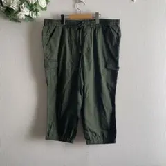 （541）ユニクロ　ハーフパンツ　XXLサイズ　膝下パンツ　綿100%